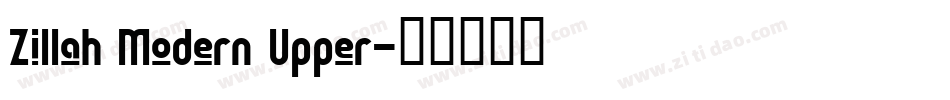 Zillah Modern Upper字体转换